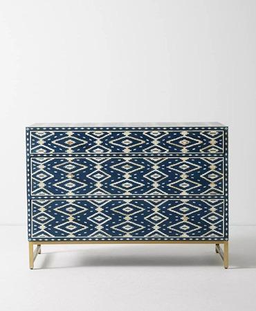 Zara Bone Inlay Chest of Drawers