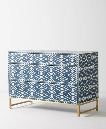 Zara Bone Inlay Chest of Drawers