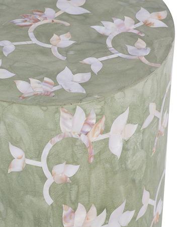 Floral Bird End Table